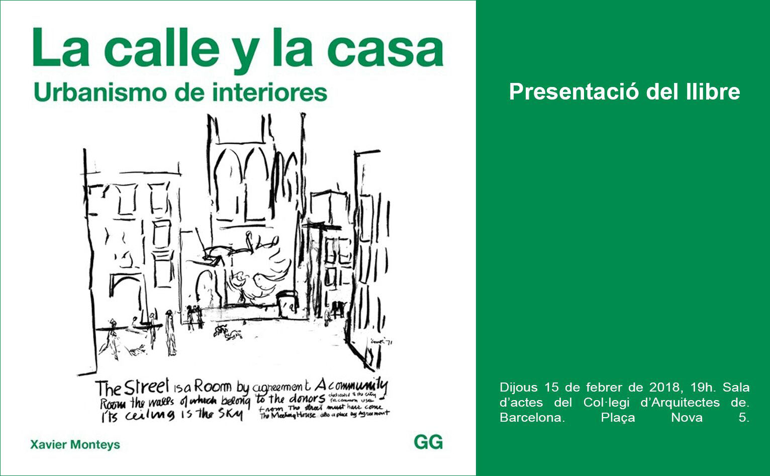 Presentación 15/02 > Xavier Monteys presenta su último libro