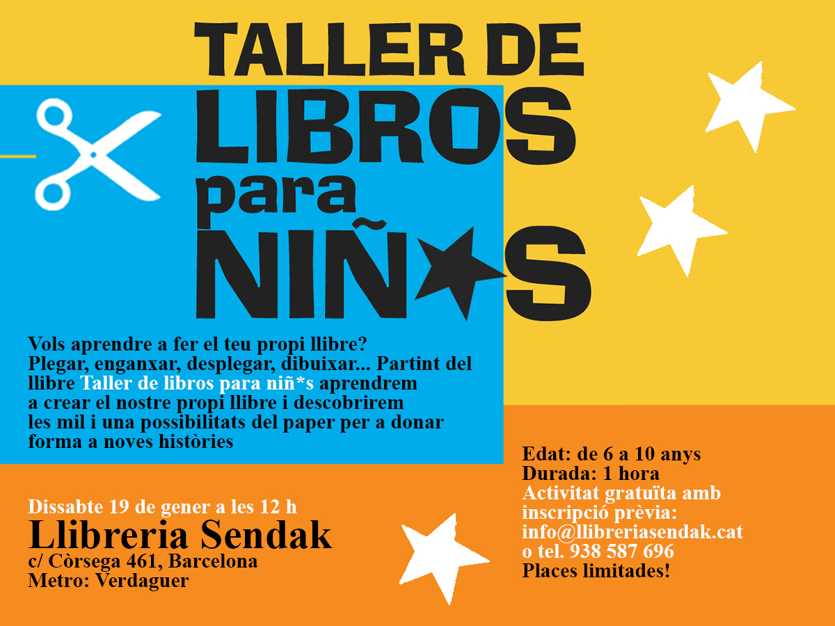 19/01 'Taller de libros para niñ*s' en la Sendak de Barcelona